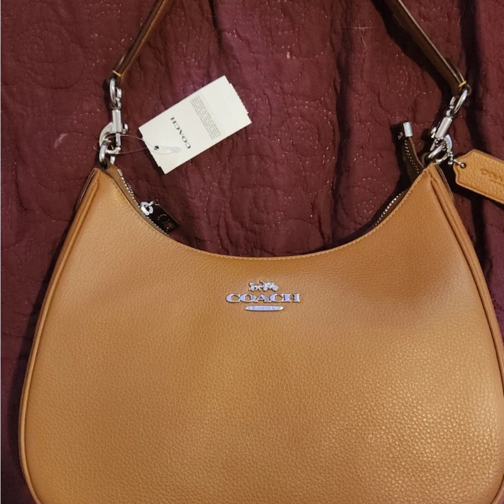 Coach Brown Leather Hobo Bag